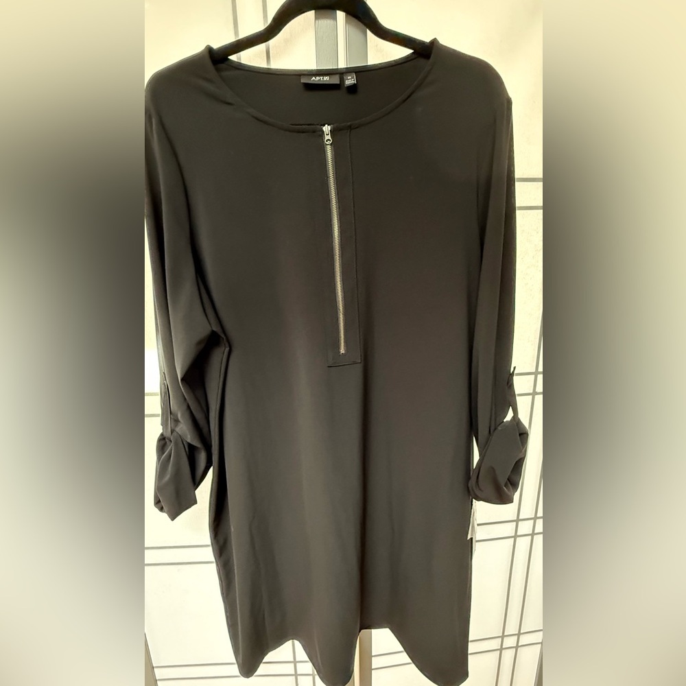 Apt. 9 Black Long Sleeve Dress